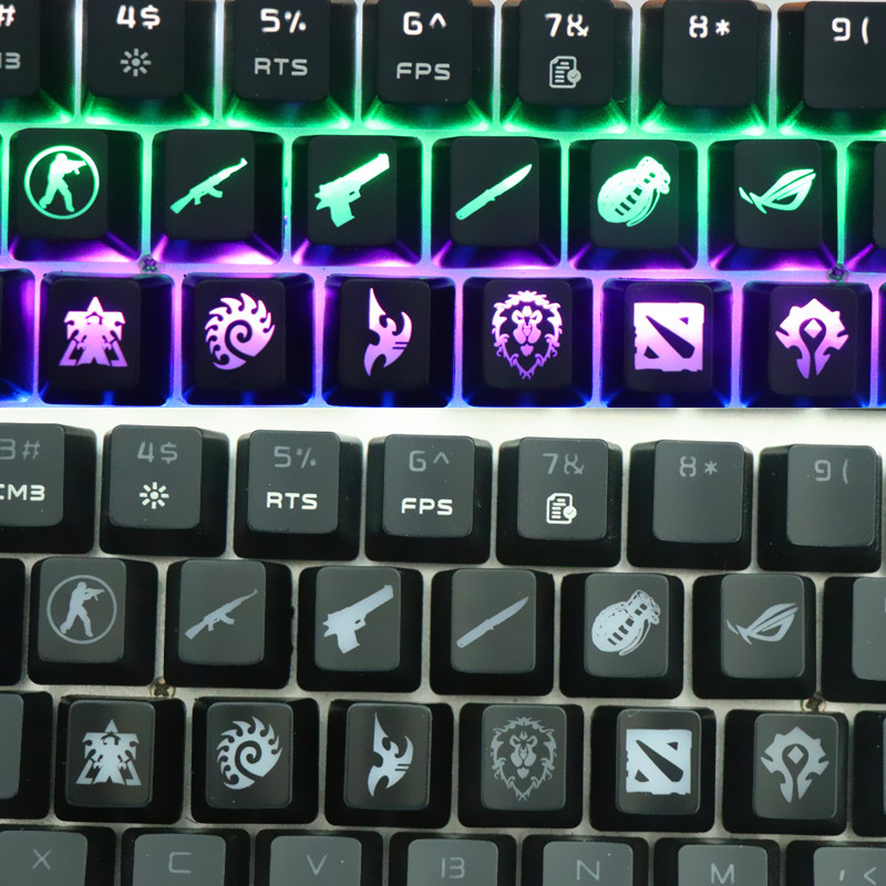 CS GO Gaming Keycaps Custom AB - đánh giá và giá Gaming Accessories Aesthetic