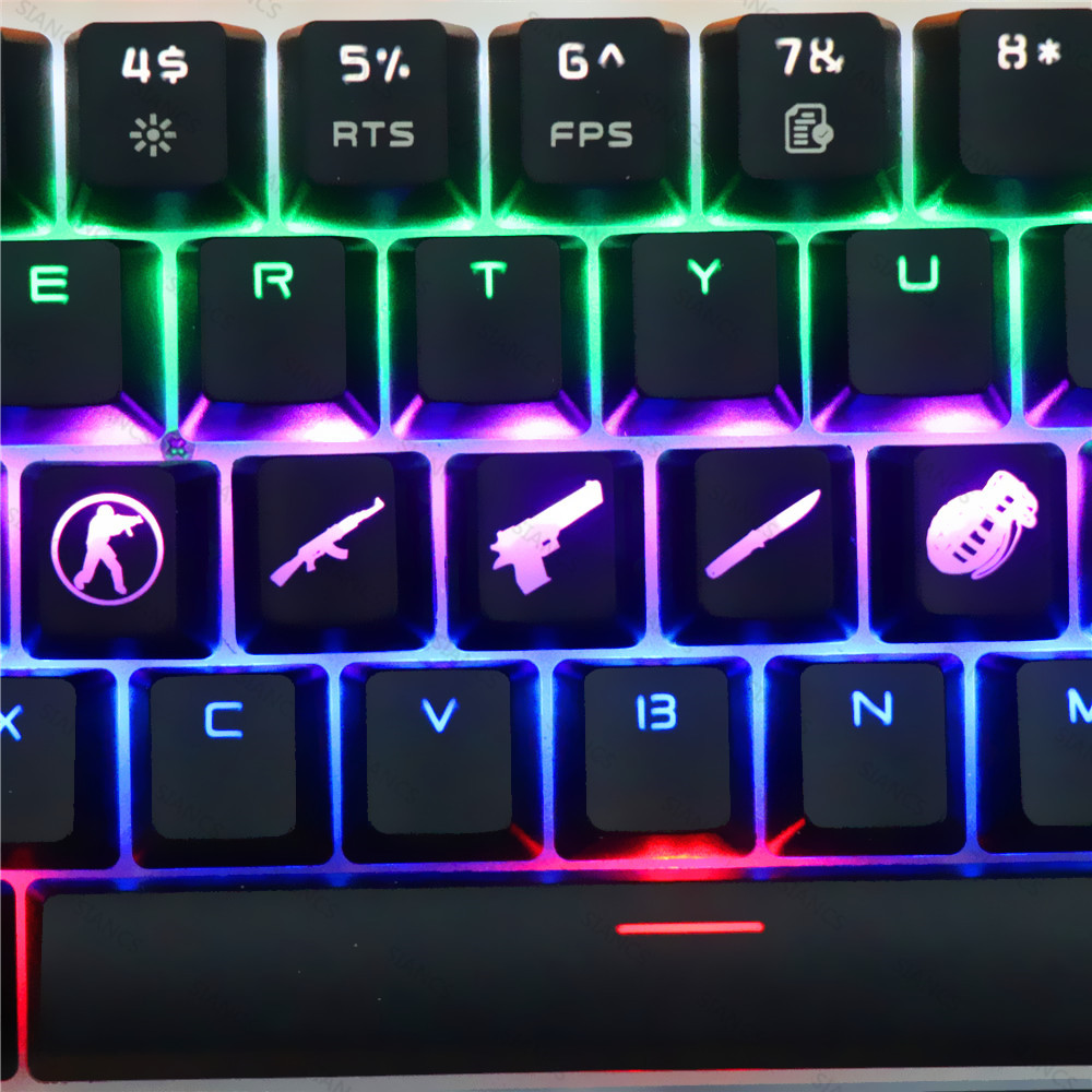 CS GO Gaming Keycaps Custom AB - đánh giá và giá Gaming Accessories Aesthetic